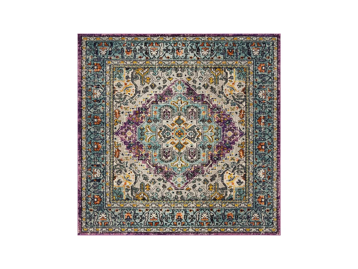 Tapis Violet/Bleu 201 X 201 cm - Arya Area