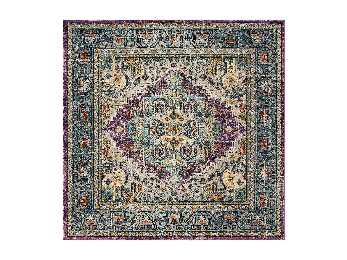 Tapis Violet/Bleu 201 X 201 cm - Arya Area