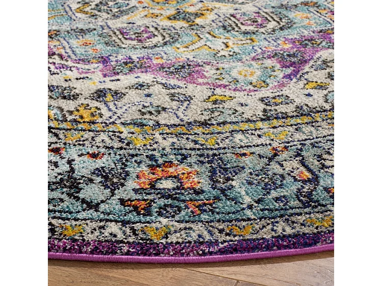 Tapis Violet/Bleu 201 X 201 cm - Arya Area
