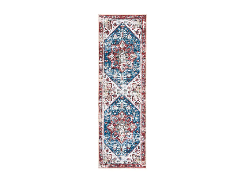 Tapis Bleu/Rouge 76 X 244 cm - Solana