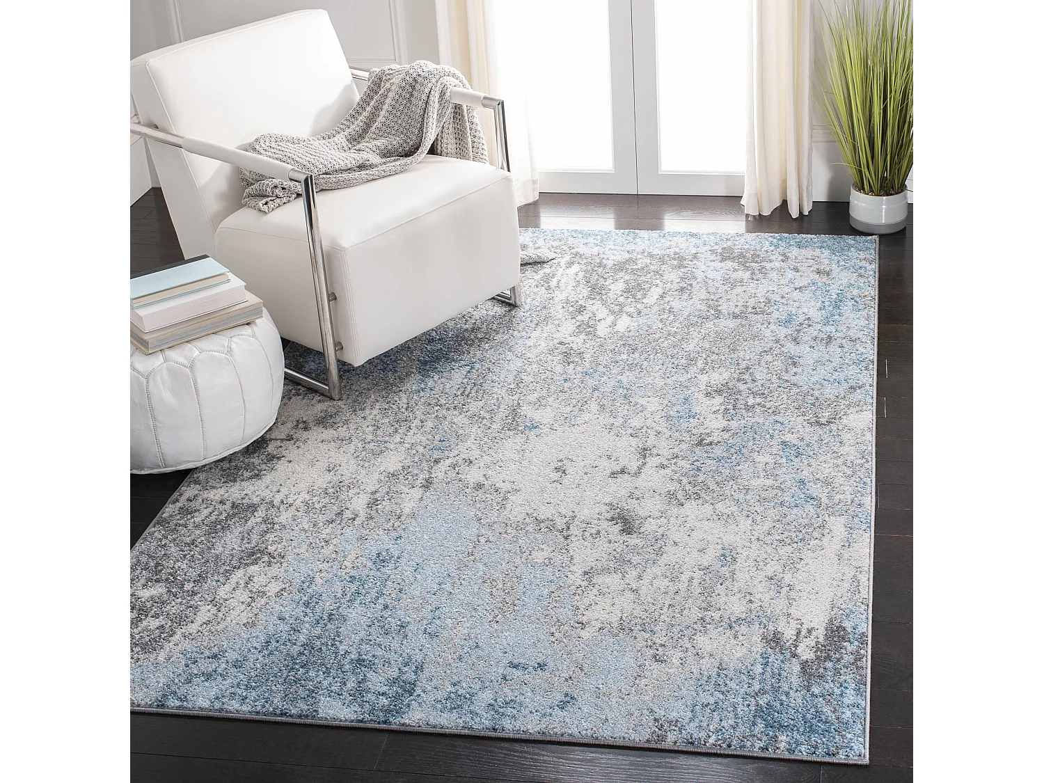 Tapis Gris/Bleu 160 X 229 cm - London