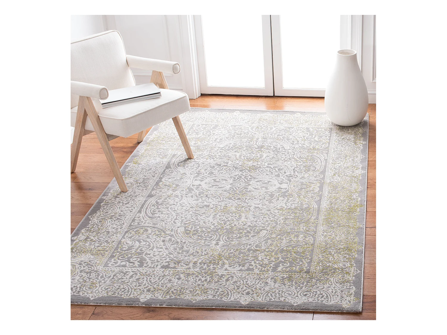 Tapis Gris/Vert 155 X 231 cm - Celine