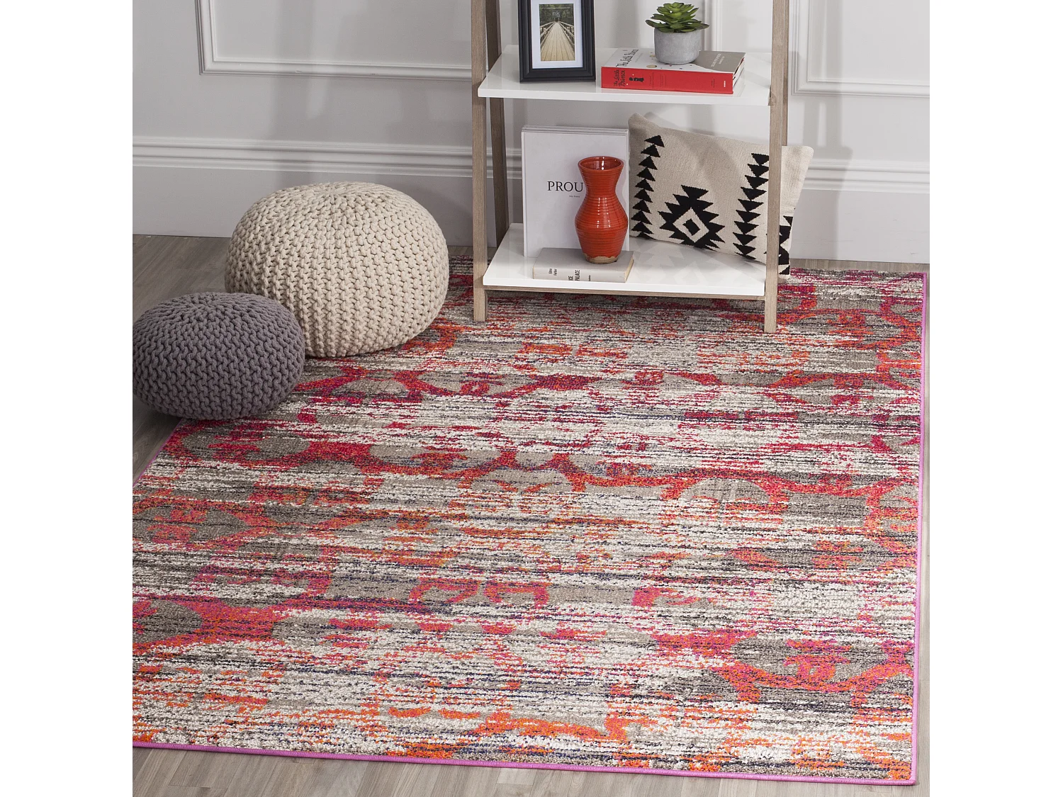 Tapis Gris/Multicolore 201 X 279 cm - Larissa