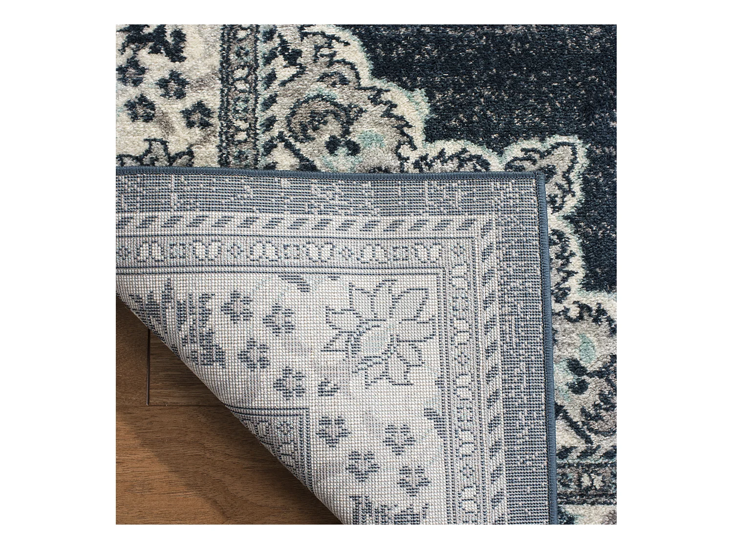 Tapis Neutre/Bleu 91 X 152 cm - Mallory