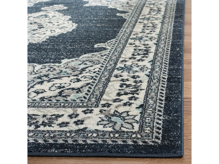 Tapis Neutre/Bleu 91 X 152 cm - Mallory