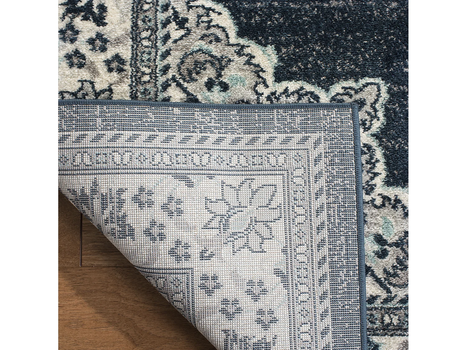 Tapis Neutre/Bleu 91 X 152 cm - Mallory