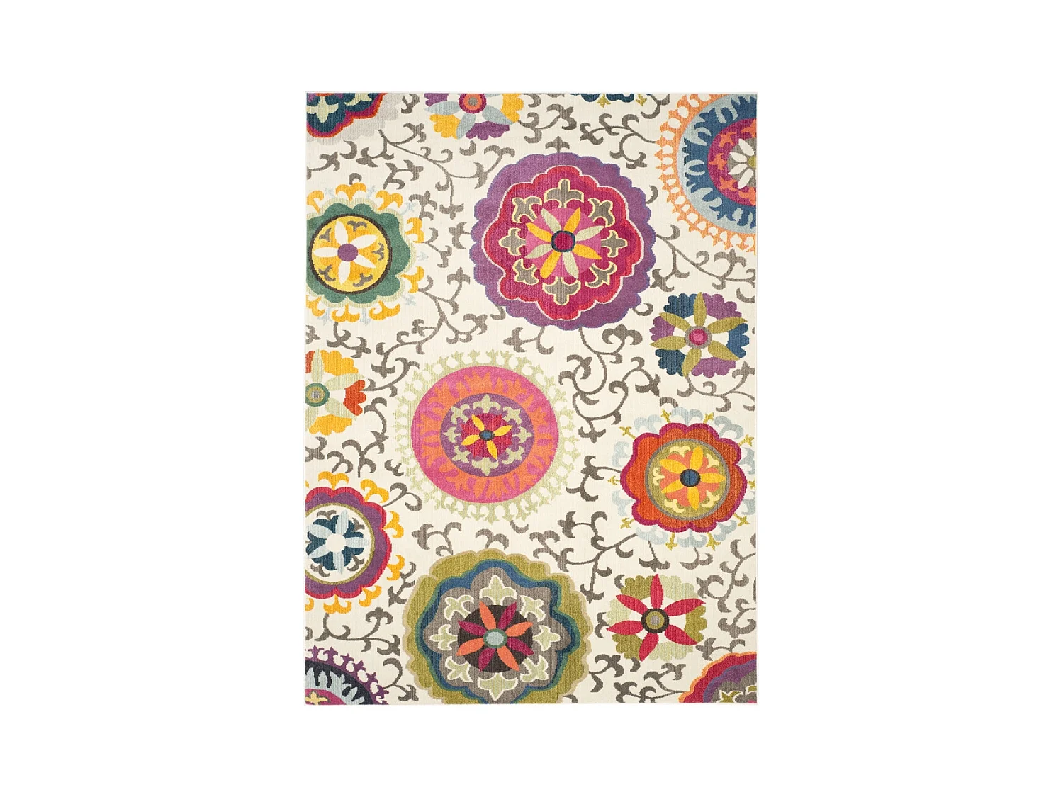 Tapis Ivoire/Multicolore 274 X 366 cm - Manteca