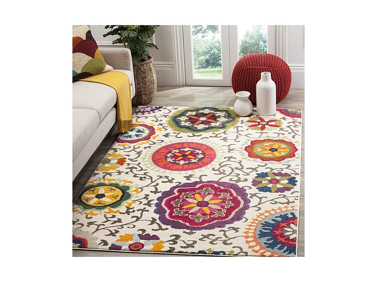 Tapis Ivoire/Multicolore 274 X 366 cm - Manteca
