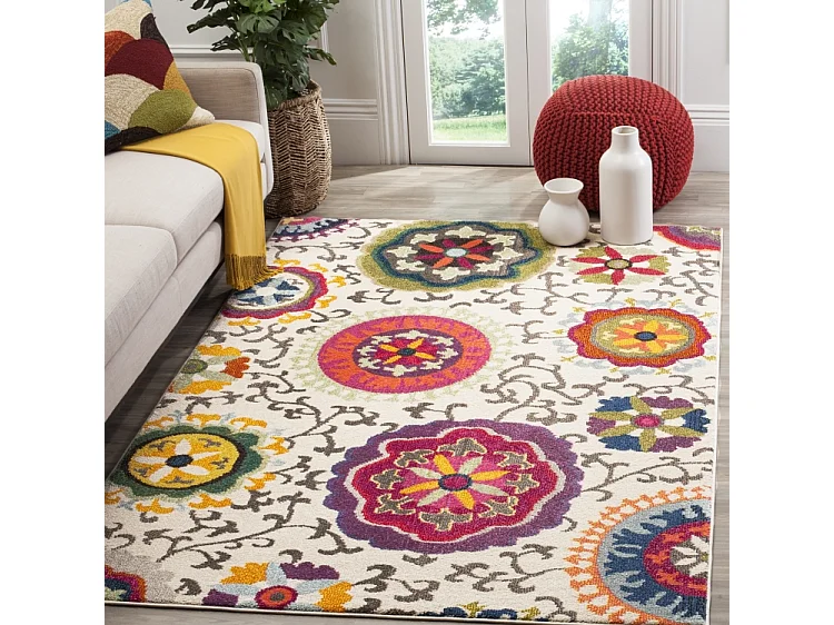 Tapis Ivoire/Multicolore 274 X 366 cm - Manteca