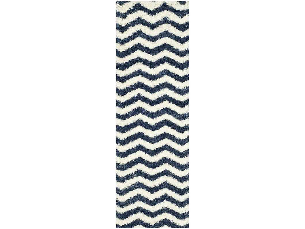 Tapis Neutre/Bleu 69 X 213 cm - Frances