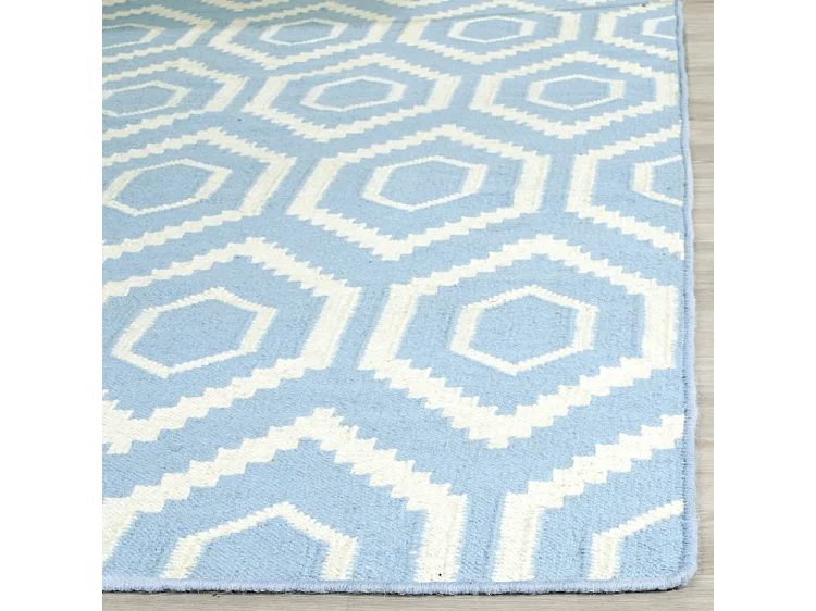 Tapis Bleu/Neutre 91 X 152 cm - Casablanca