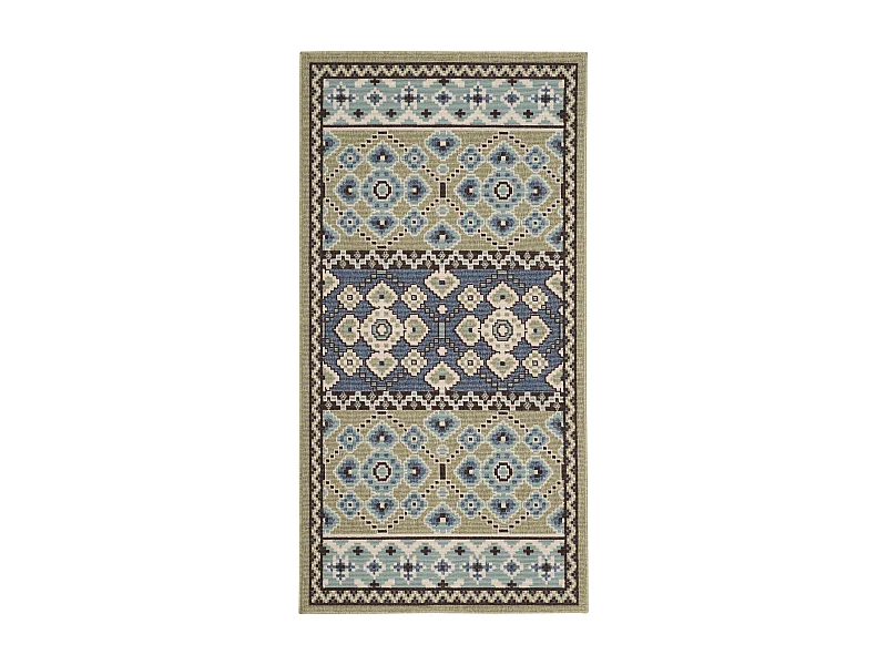 Tapis Vert/Bleu 122 X 170 cm - Alia