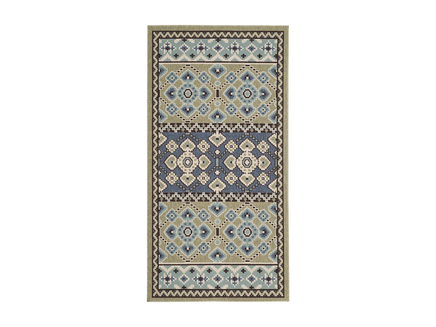 Tapis Vert/Bleu 122 X 170 cm - Alia