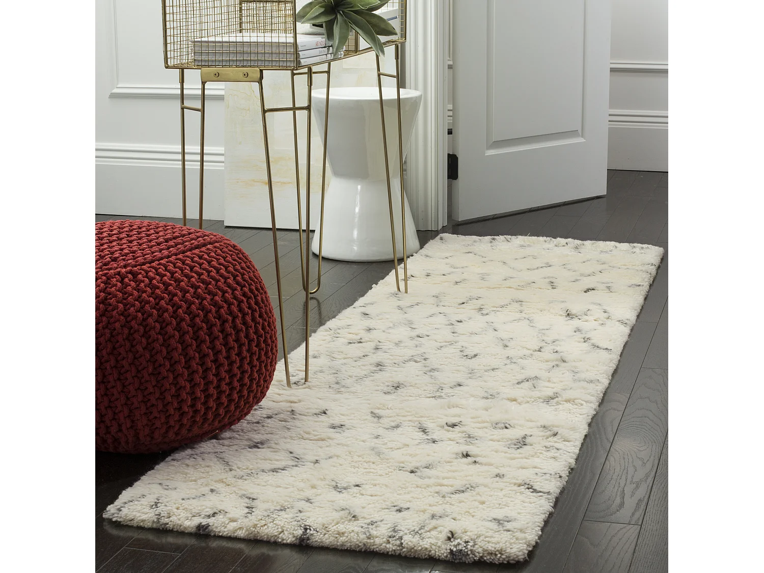 Tapis Neutre/Gris 69 X 244 cm - Eulalia