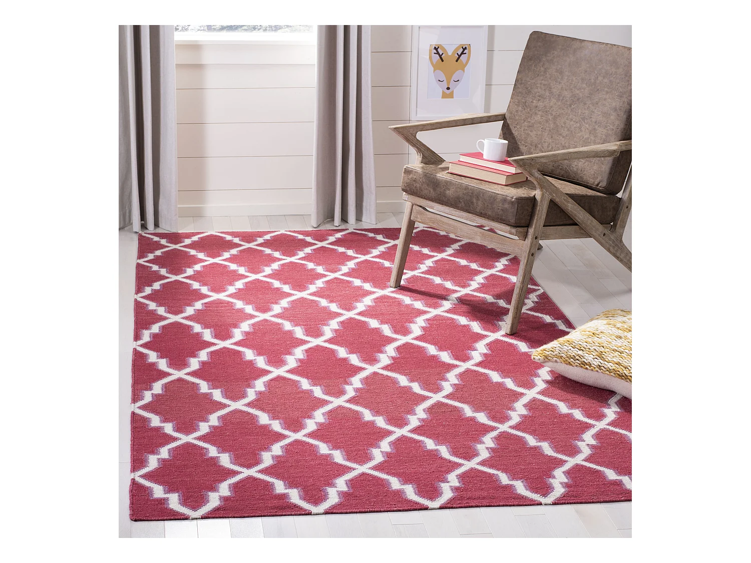 Tapis Rouge/Neutre 183 X 274 cm - Nico