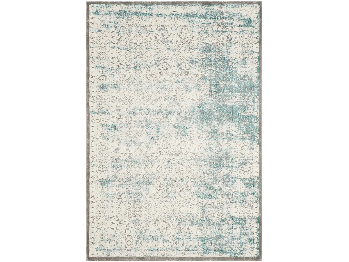 Tapis Turquoise/Ivoire 122 x 170 cm - Amala