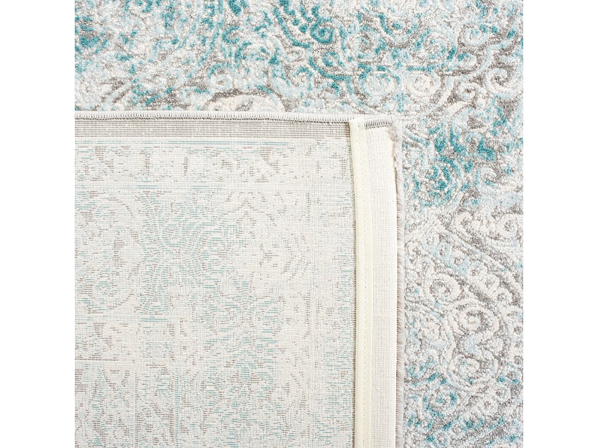Tapis Turquoise/Ivoire 122 x 170 cm - Amala