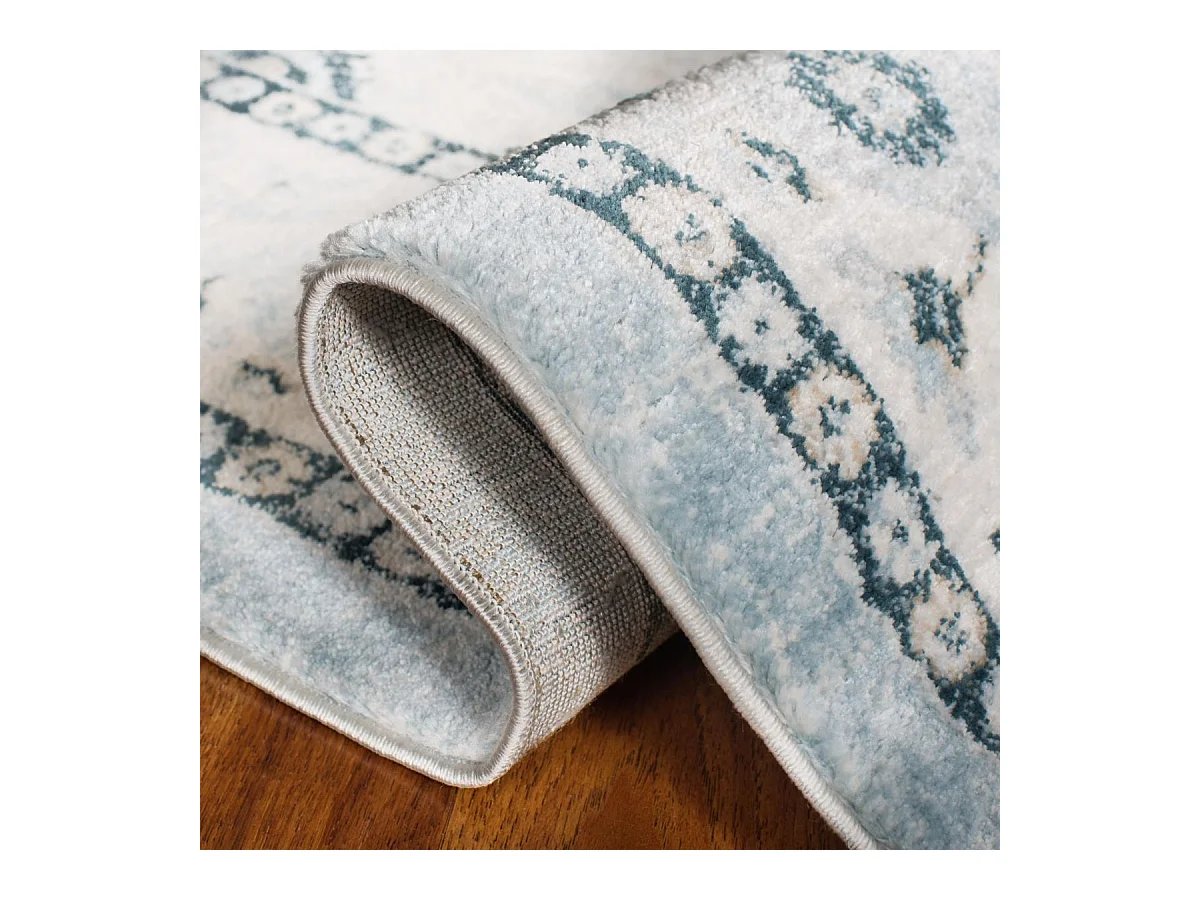 Tapis Bleu/Neutre 91 X 152 cm - Isabela