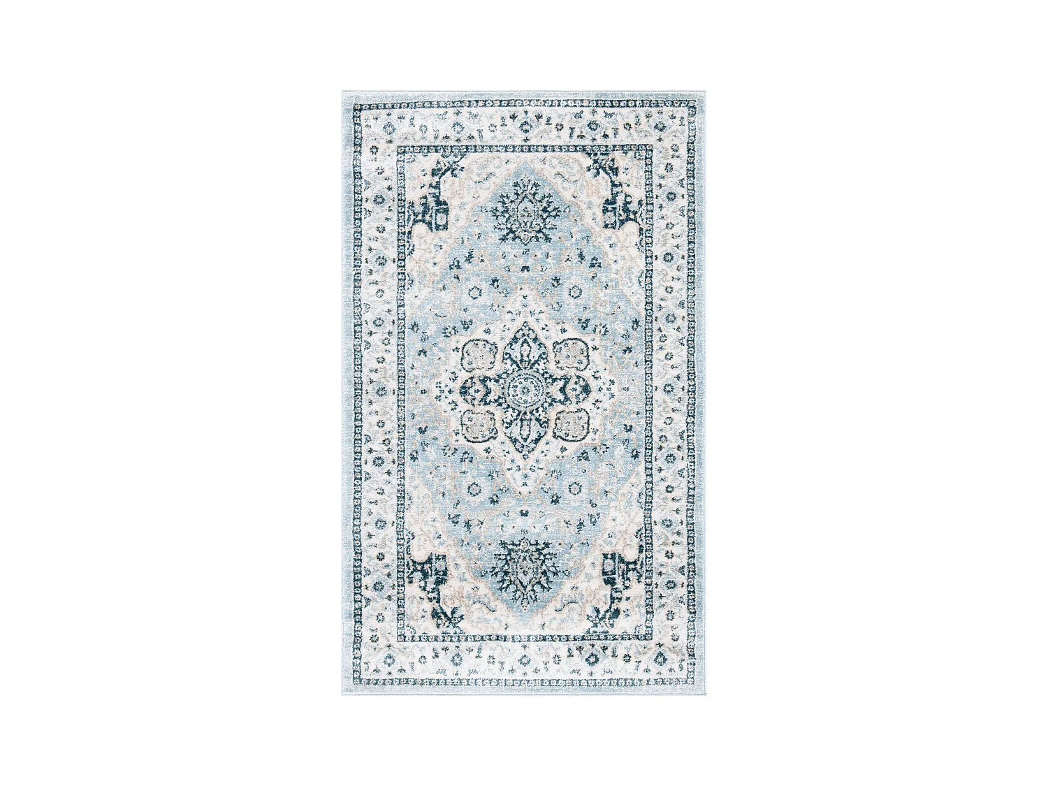 Tapis Bleu/Neutre 91 X 152 cm - Isabela