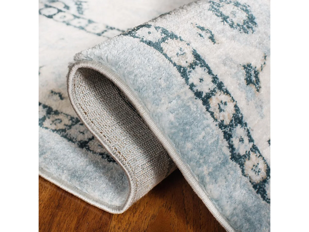 Tapis Bleu/Neutre 91 X 152 cm - Isabela