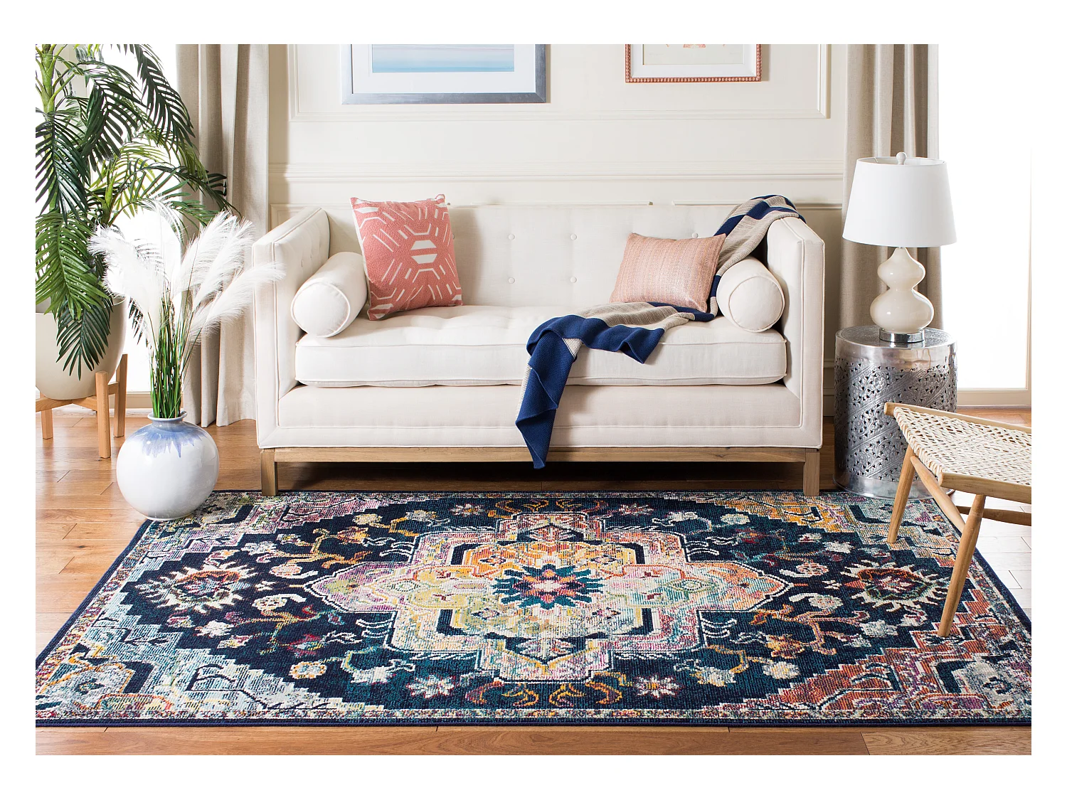 Tapis Bleu/Rose 122 X 183 cm - Desi