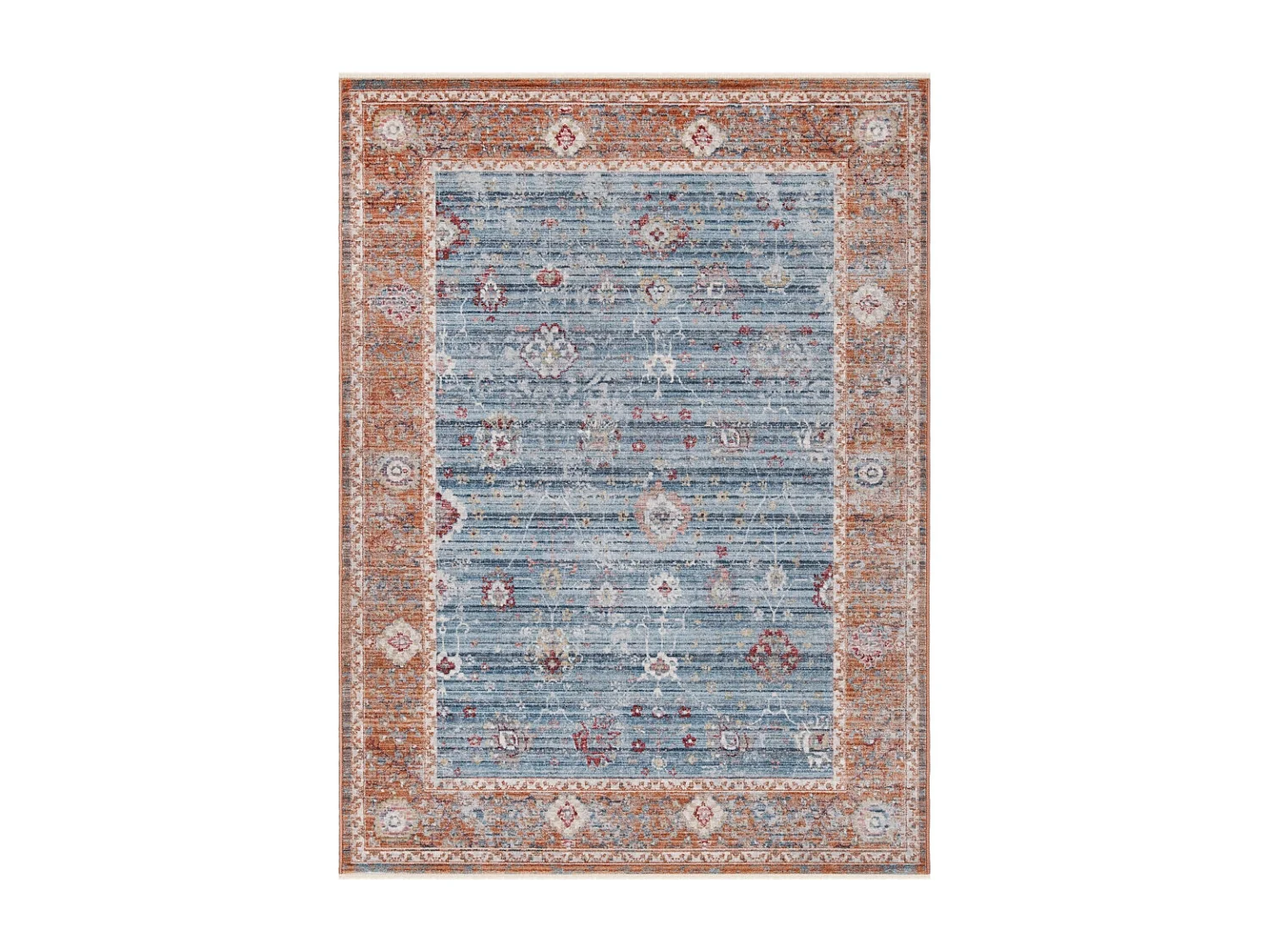 Tapis Bleu/Rouge 152 X 244 cm - Aaliyah