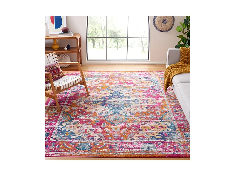 Tapis Fuchsia/Or 235 x 305 cm - Shannon