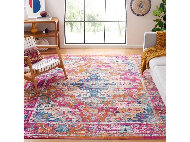 Tapis Fuchsia/Or 235 x 305 cm - Shannon