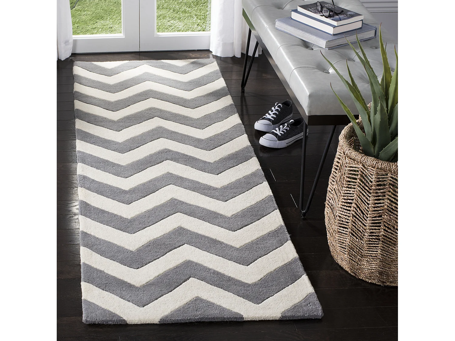 Tapis Gris/Neutre 69 X 213 cm - Anneliese