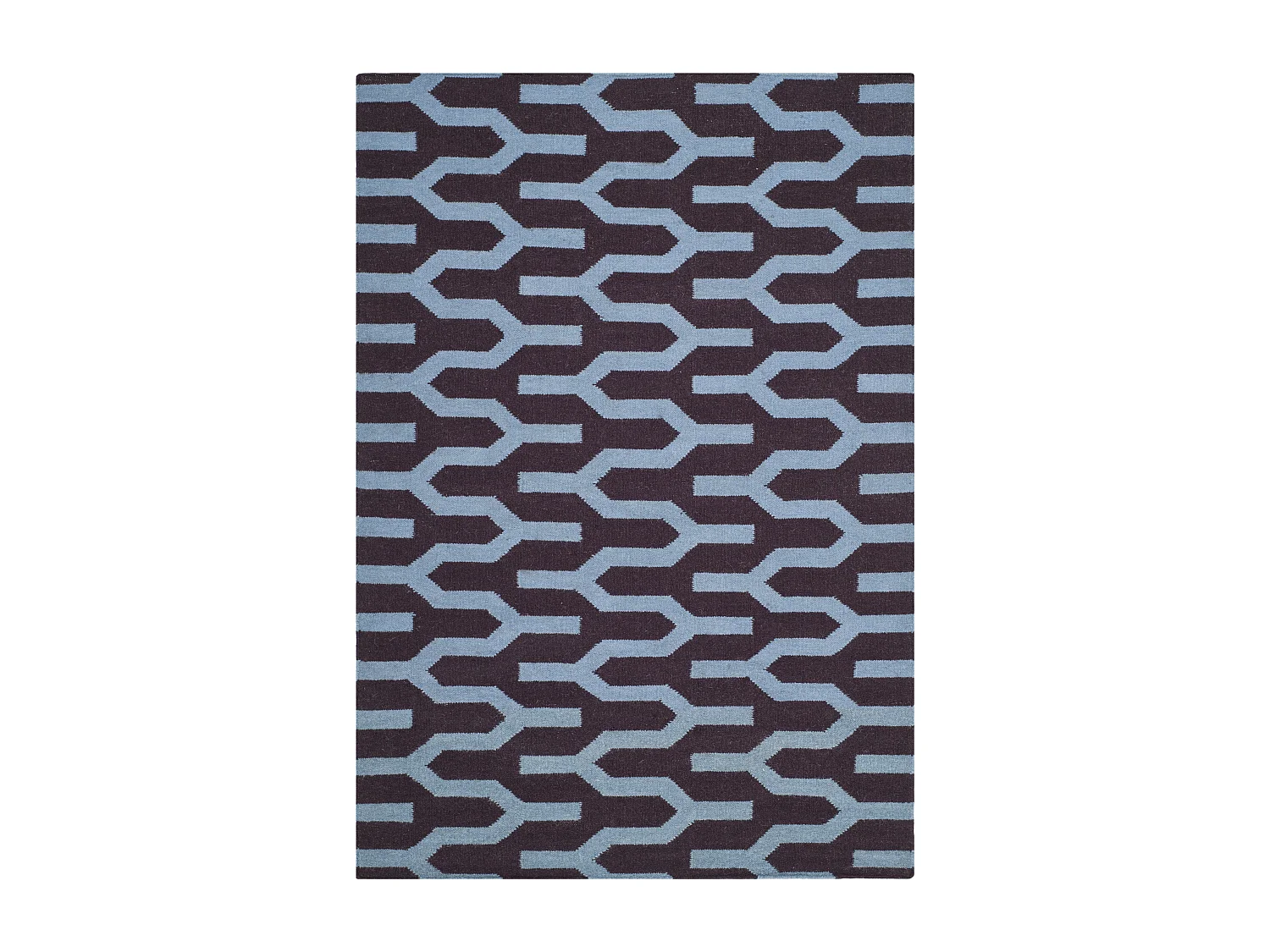 Tapis Violet/Bleu 122 X 183 cm - Karina