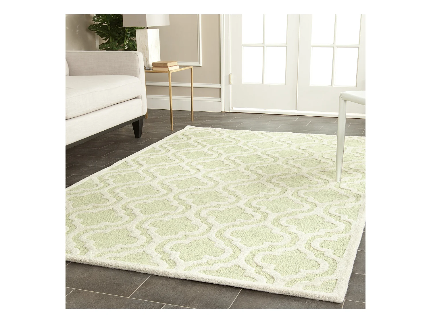 Tapis Vert/Neutre 152 X 244 cm - Oriana