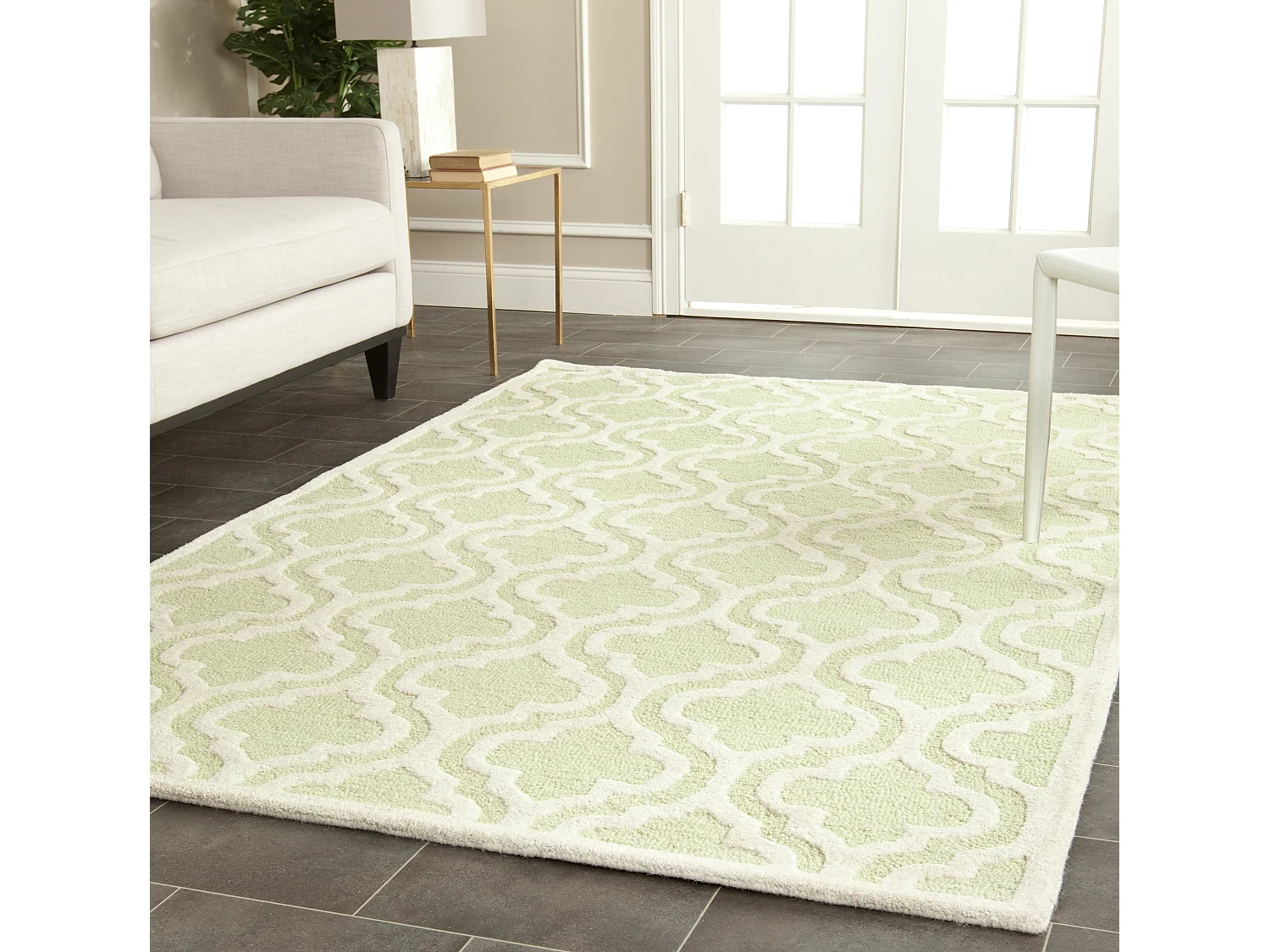 Tapis Vert/Neutre 152 X 244 cm - Oriana