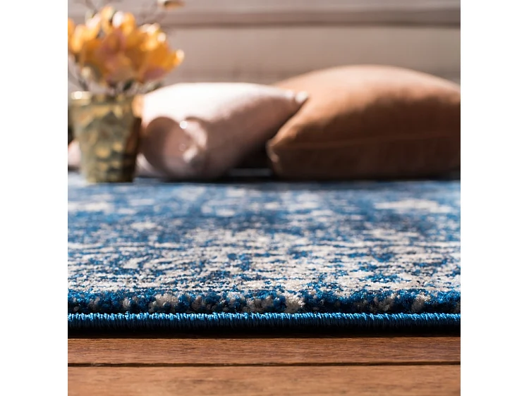 Tapis Bleu Marine/Neutre 122 X 183 cm - Rhea