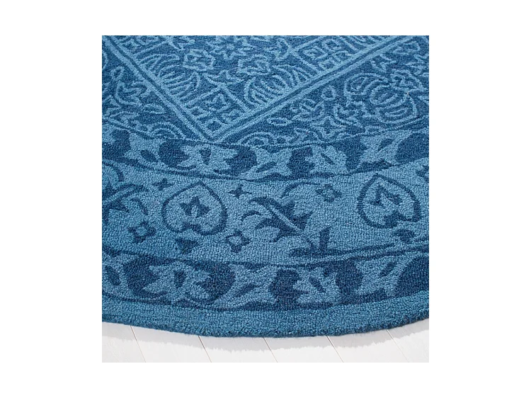 Tapis Bleu Marine 152 X 152 cm - Saphira