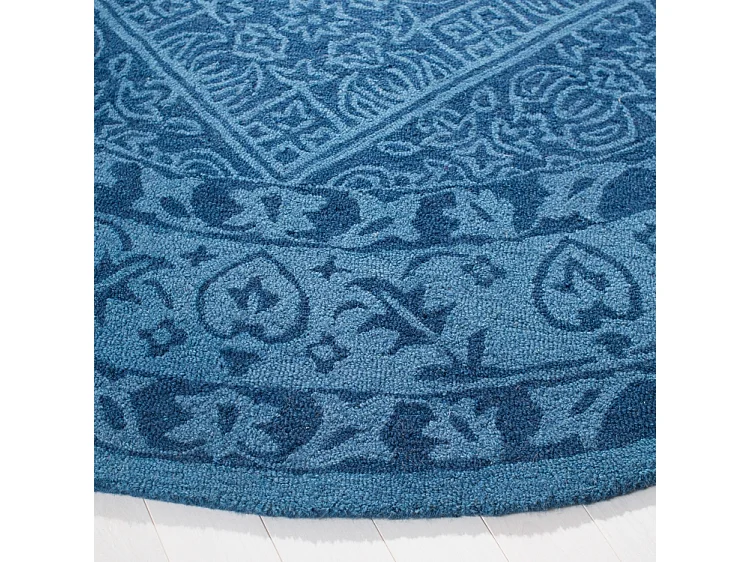 Tapis Bleu Marine 152 X 152 cm - Saphira