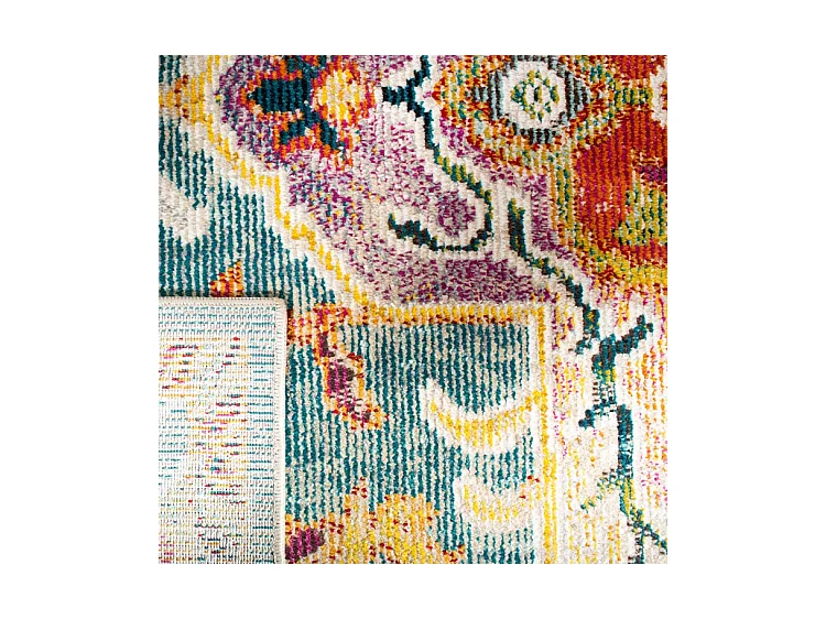 Tapis Bleu/Orange 213 X 213 cm - Desi