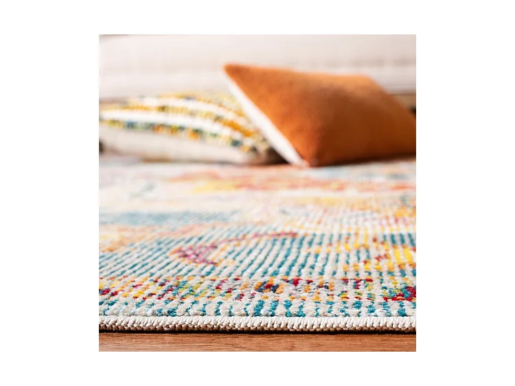 Tapis Bleu/Orange 213 X 213 cm - Desi