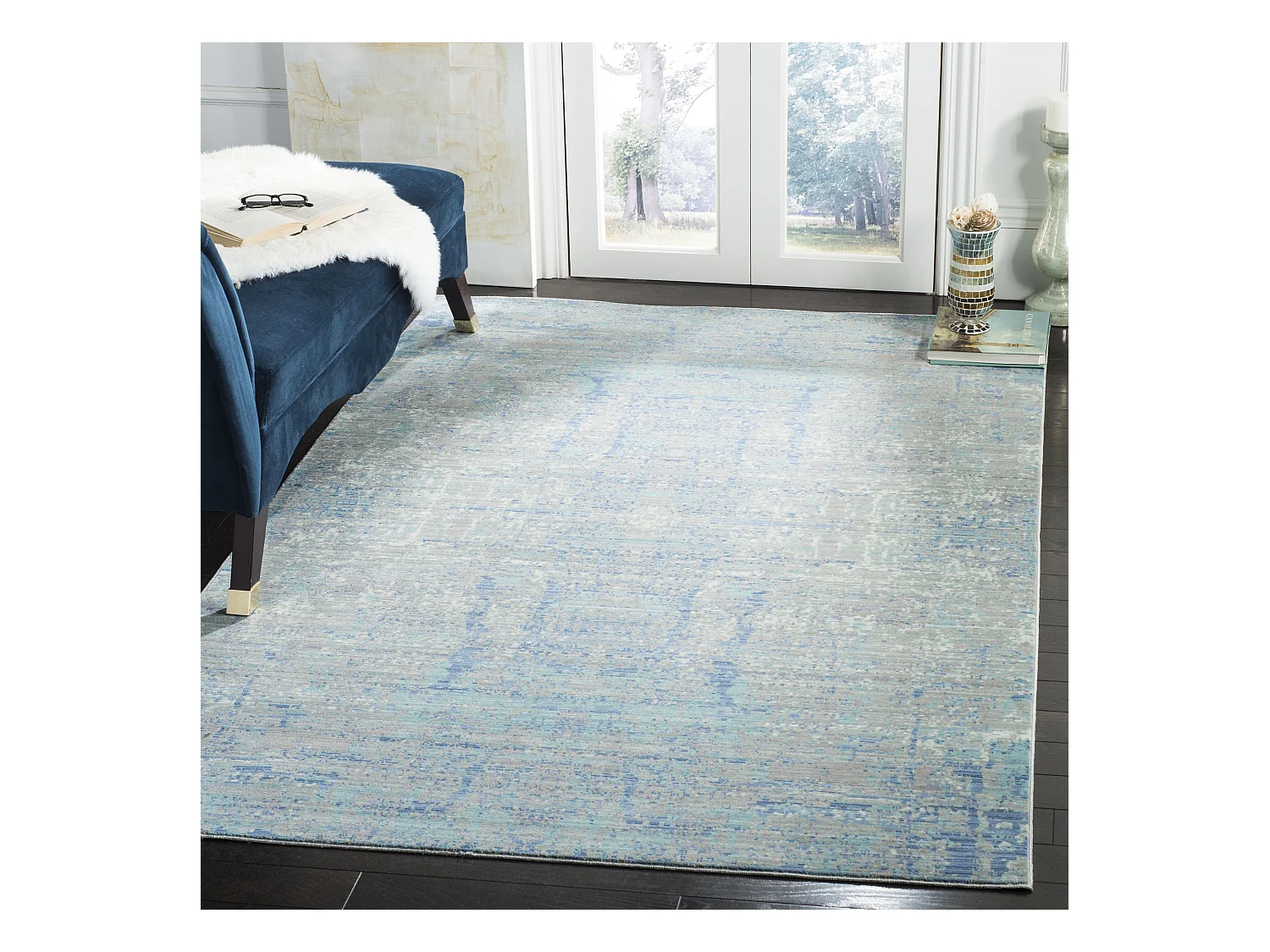 Tapis Bleu/Multicolore 122 X 183 cm - Ariella