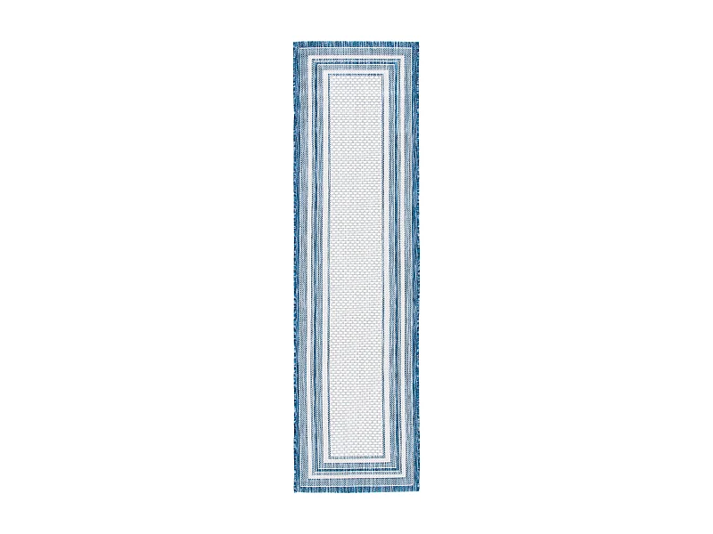 Tapis Ivoire/Marine 69 X 122 cm - Aeliana