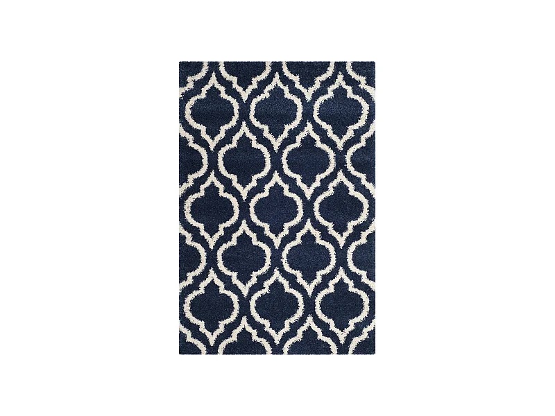 Tapis Bleu Marine/Neutre 155 X 229 cm - Mati