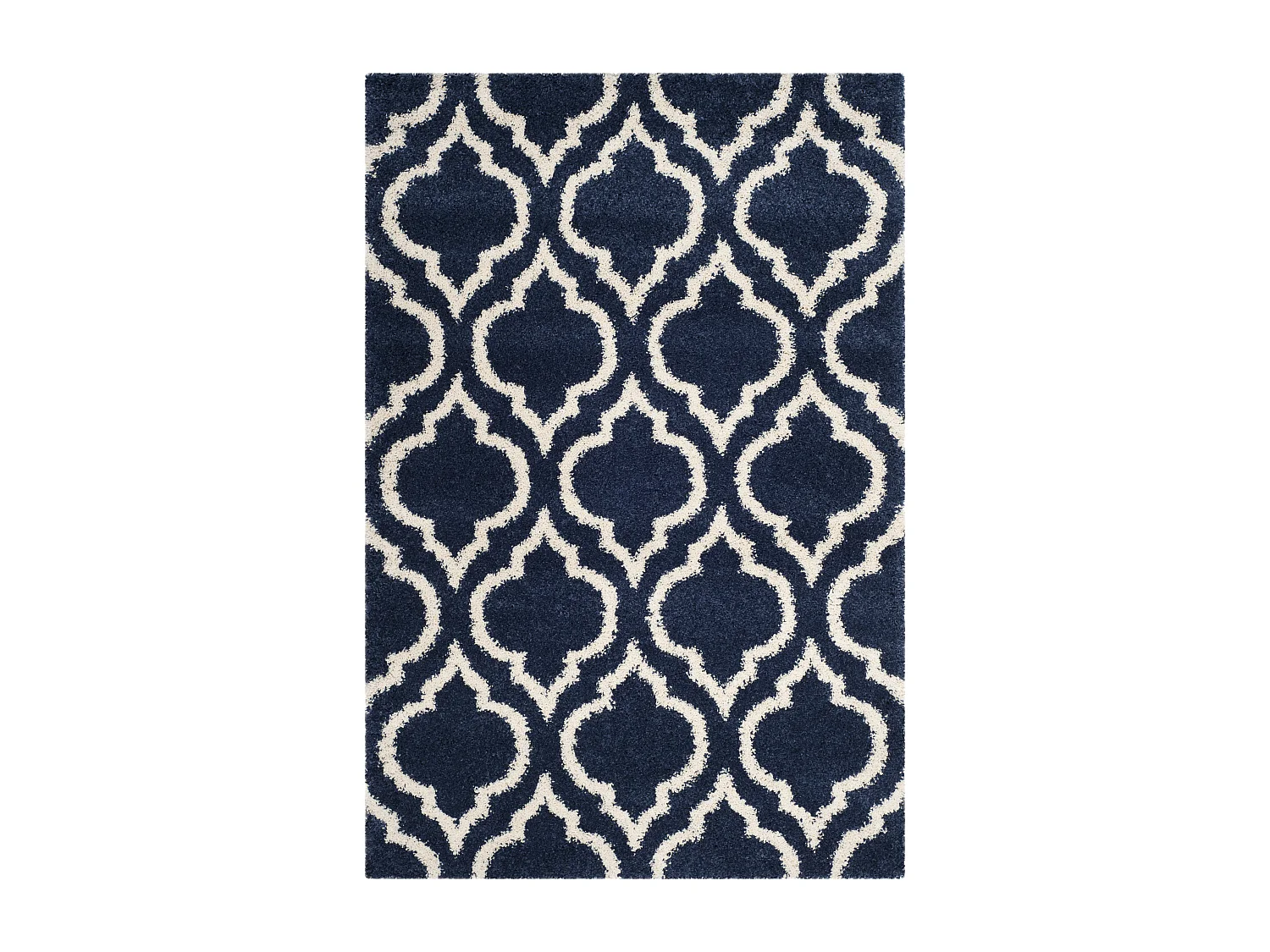Tapis Bleu Marine/Neutre 155 X 229 cm - Mati