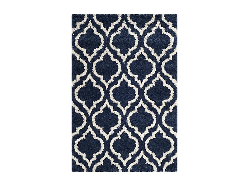 Tapis Bleu Marine/Neutre 155 X 229 cm - Mati