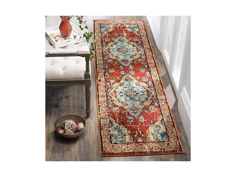 Tapis Orange/Bleu 66 X 244 cm - Milà