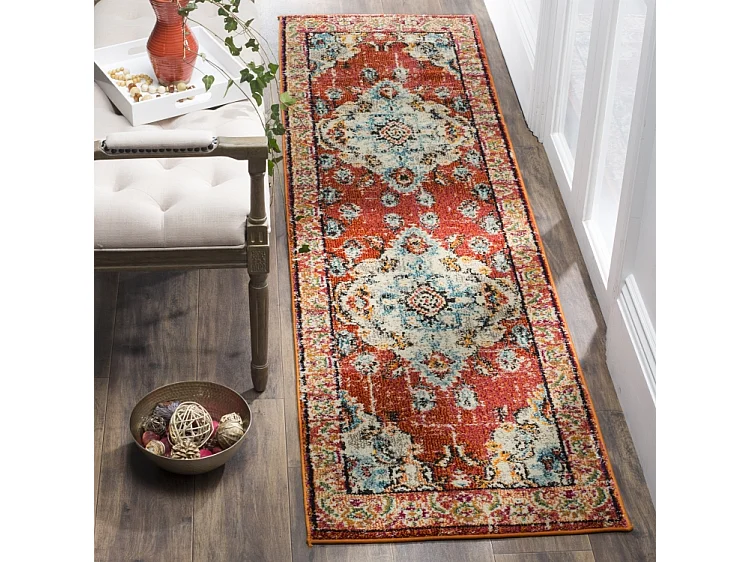 Tapis Orange/Bleu 66 X 244 cm - Milà