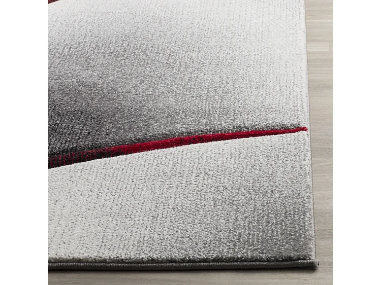 Tapis Gris/Rouge 160 X 229 cm - Eliana