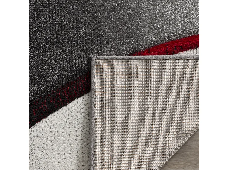 Tapis Gris/Rouge 160 X 229 cm - Eliana