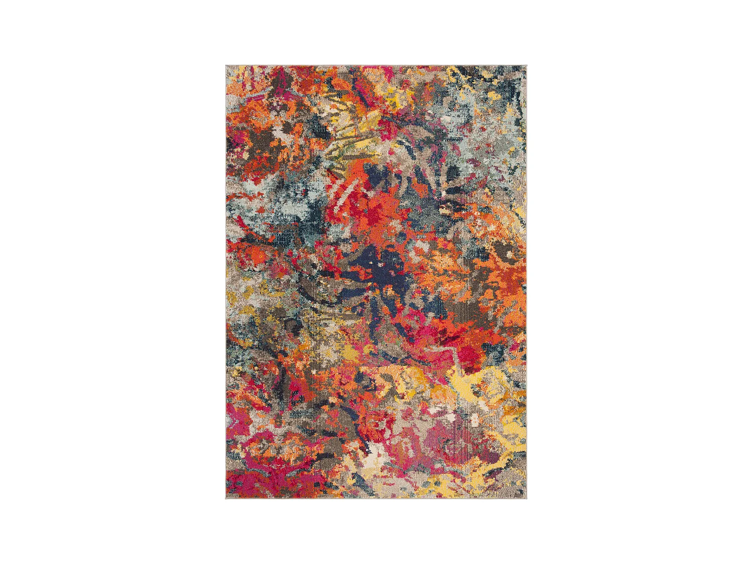 Tapis Bleu/Orange 155 X 231 cm - Ember
