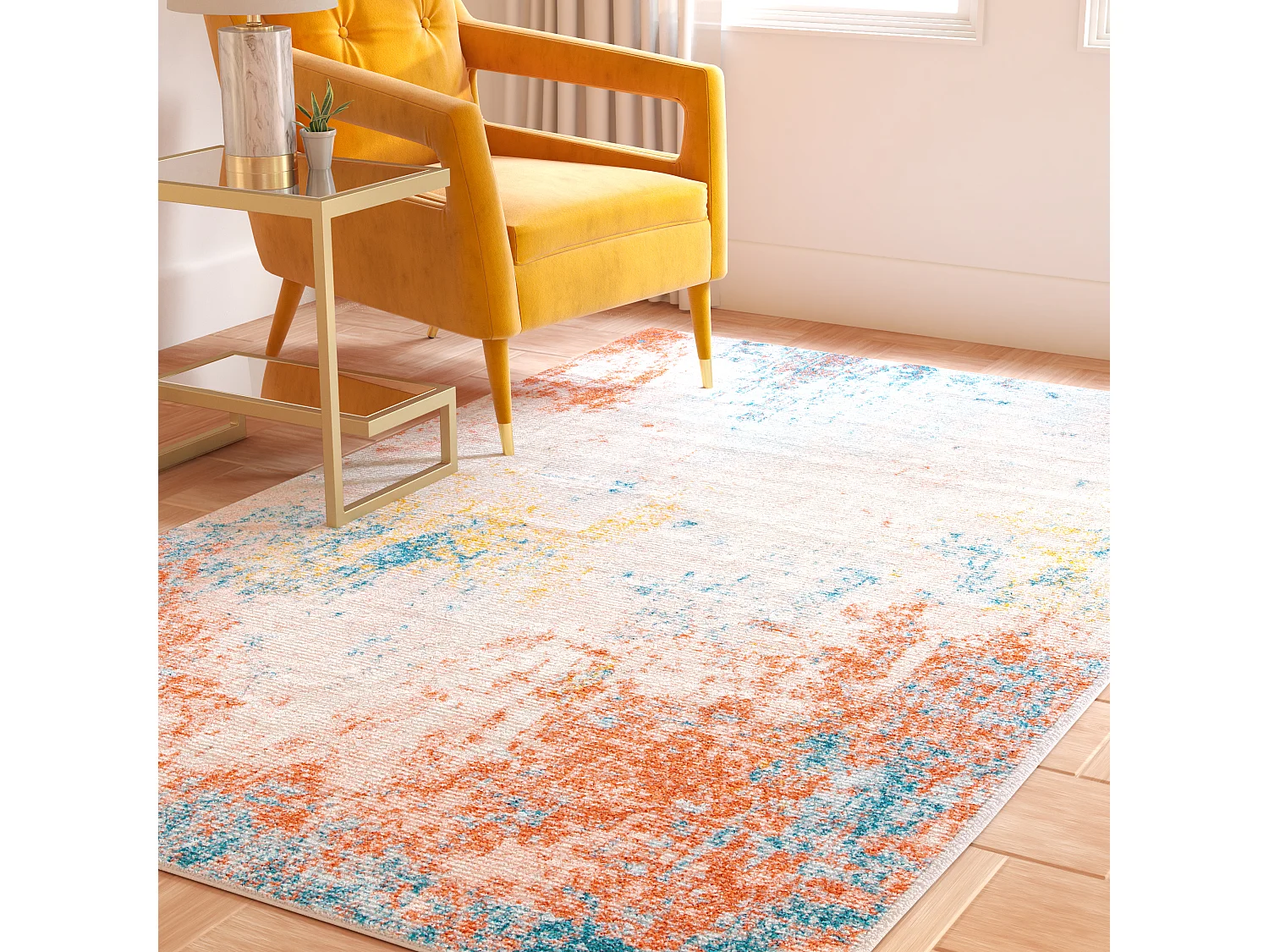 Tapis Neutre/Rose 122 X 183 cm - London