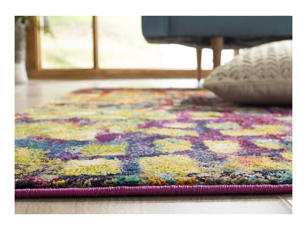 Tapis Rose/Multicolore 274 X 366 cm - Alec