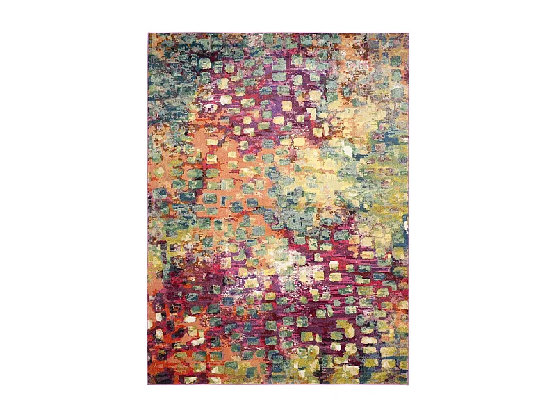 Tapis Rose/Multicolore 274 X 366 cm - Alec